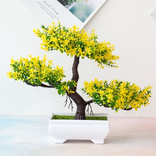 Artificial Bonsai Plant Tree Pot