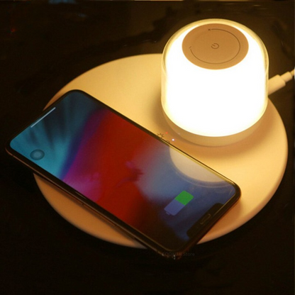 Bedside Lamp With Wireless Charger