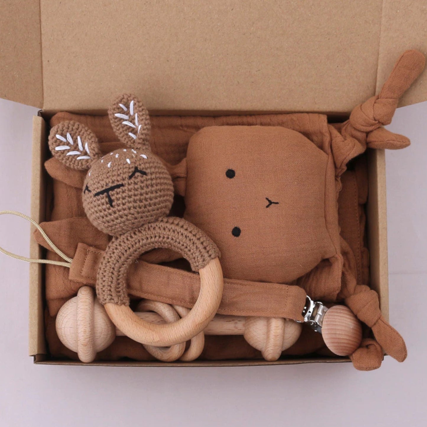 Baby Bundle Wooden Rattle Crochet