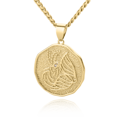 Astrological Sign Coin Pendant Necklace